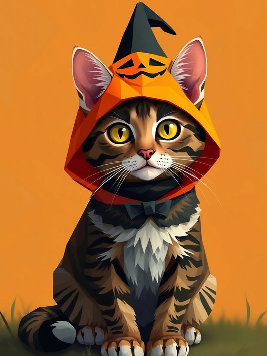 Pumkitten | Halloween Diamond Painting Event Kit, 30x40cm