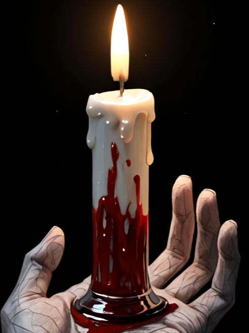 Candle in the Hand | Halloween Diamond Painting Event Kit, 30x40cm