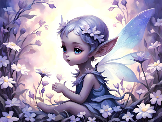 Dessielle, a large format Diamond Painting Kit available by special order, from Diamond Art Emporium.