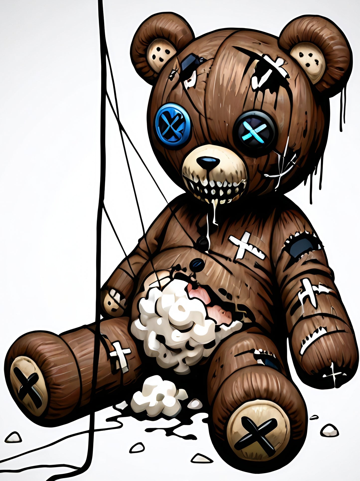 Poor Bear | Halloween Diamond Painting Event Kit, 30x40cm