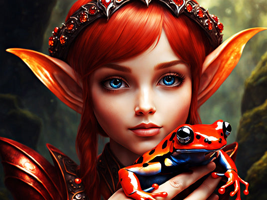 Saffron, by WandererDee, a large format Diamond Painting Kit available by special order from Diamond Art Emporium.