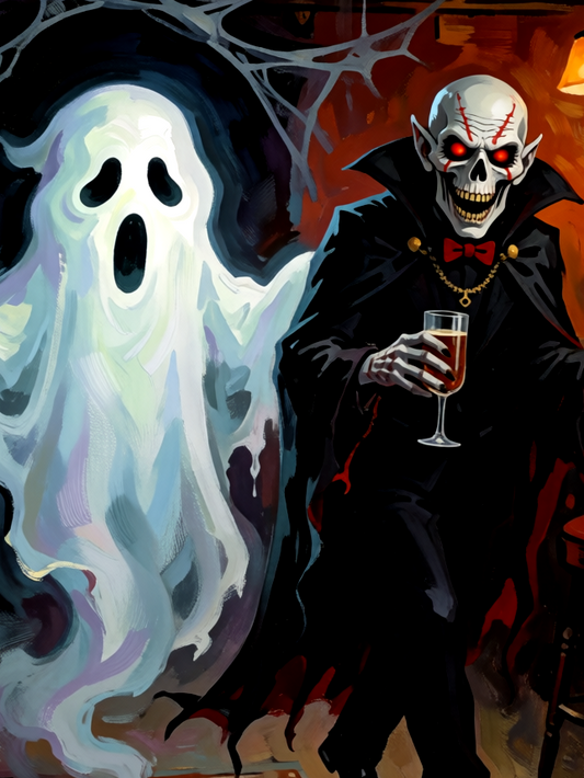 They Walk Into a Bar | Halloween Diamond Painting Event Kit, 30x40cm