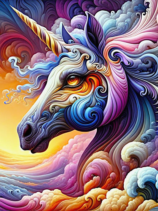 Unicorn Dreams, New In Stock a large format Diamond Painting Kit Size 50x65cm