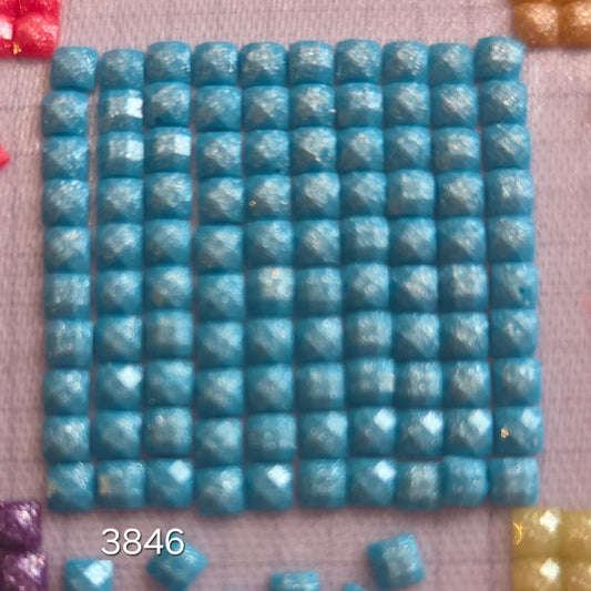 DMC 3846 Square Fairy Dust Drills for diamond painting embellishment to add the bling to bland