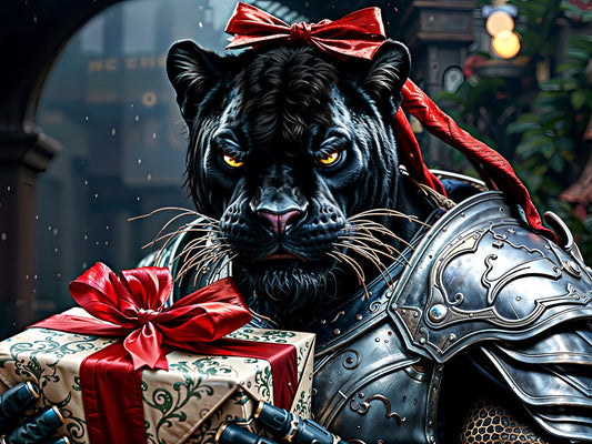 Happy Effin Holidays, Large Format Premium Diamond Painting Kit, Choose Resin Square or Acrylic Round Diamonds