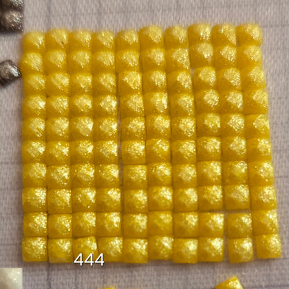 DMC 444 Square Fairy Dust Drills for diamond painting embellishment to add the bling to bland