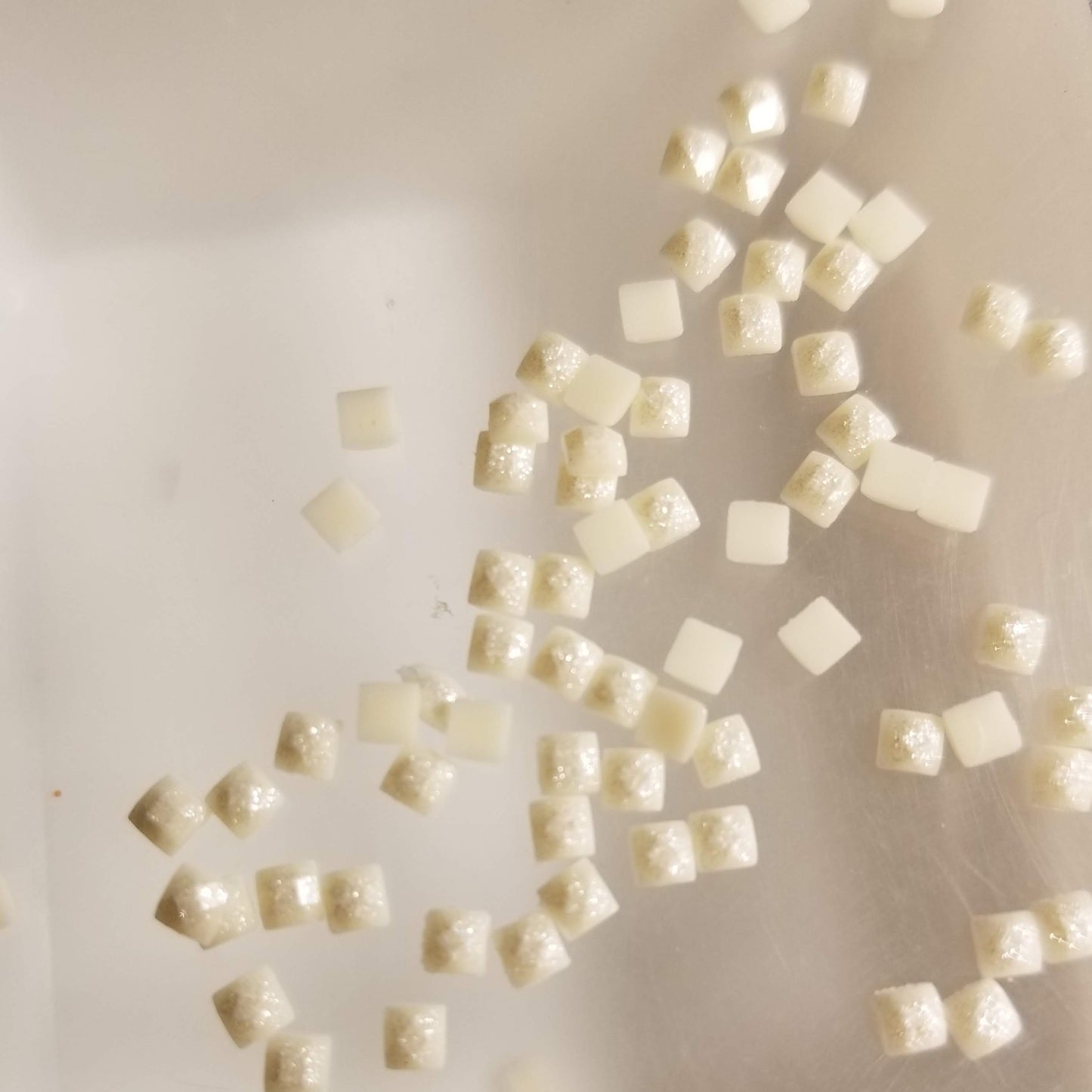 DMC 712 Square Fairy Dust Drills for diamond painting embellishment to add the bling to bland