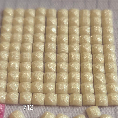 DMC 712 Square Fairy Dust Drills for diamond painting embellishment to add the bling to bland