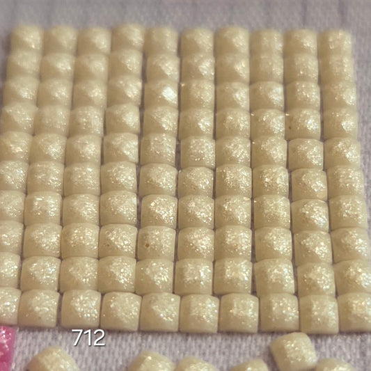 DMC 712 Square Fairy Dust Drills for diamond painting embellishment to add the bling to bland