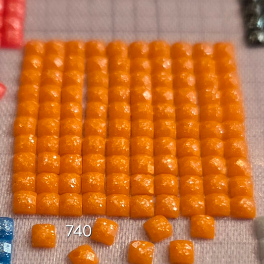 DMC 740 Square Fairy Dust Drills for diamond painting embellishment to add the bling to bland