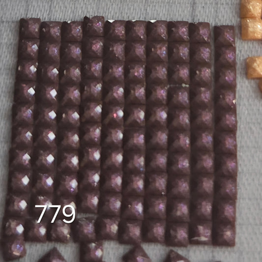 DMC 779 Square Fairy Dust Drills for diamond painting embellishment to add the bling to bland