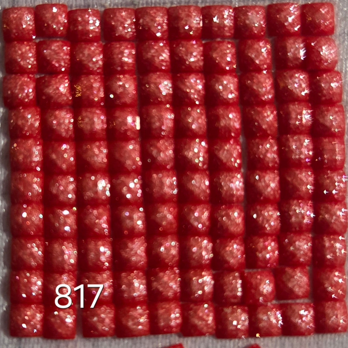 DMC 817 Square Fairy Dust Drills for diamond painting embellishment to add the bling to bland
