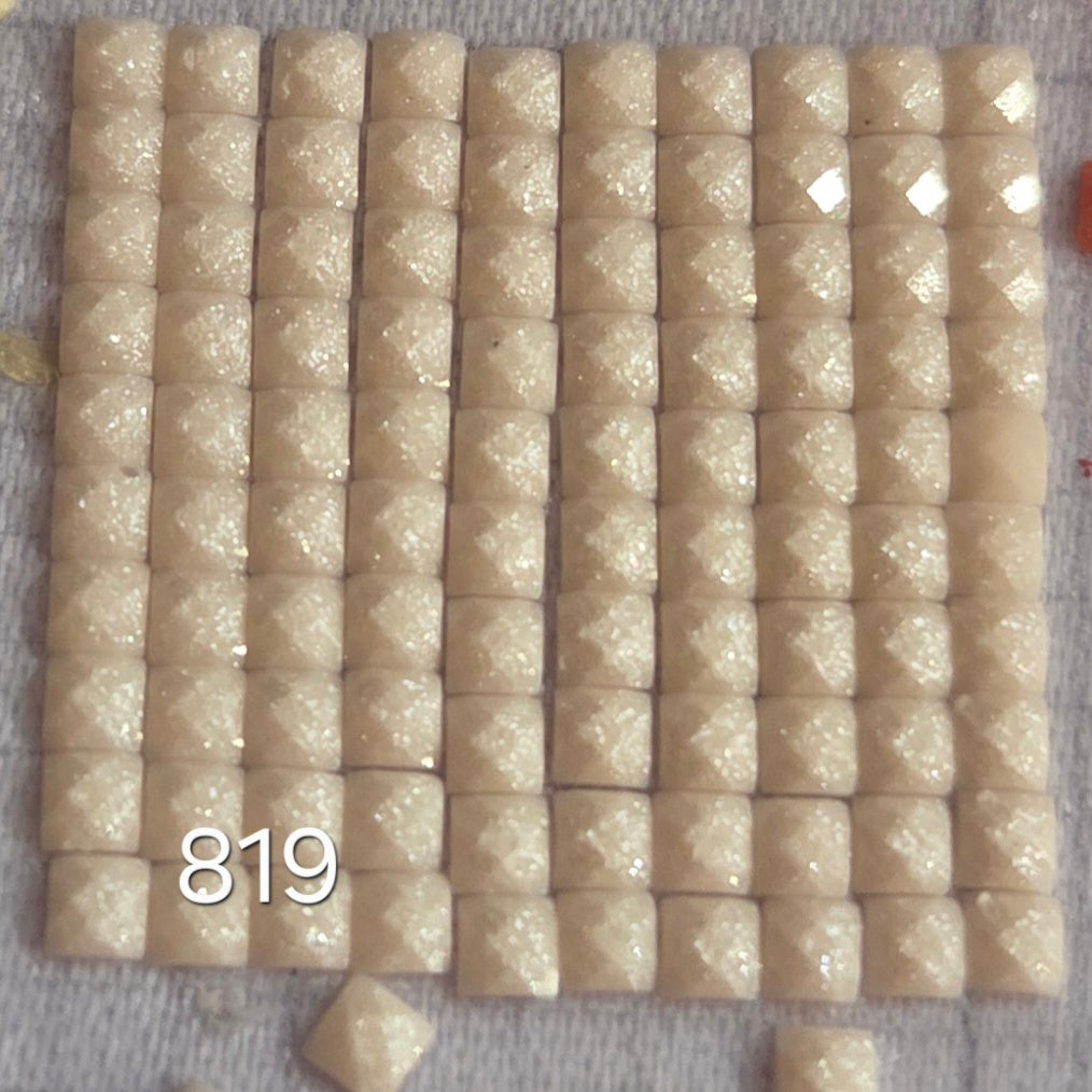 DMC 819 Square Fairy Dust Drills for diamond painting embellishment to add the bling to bland