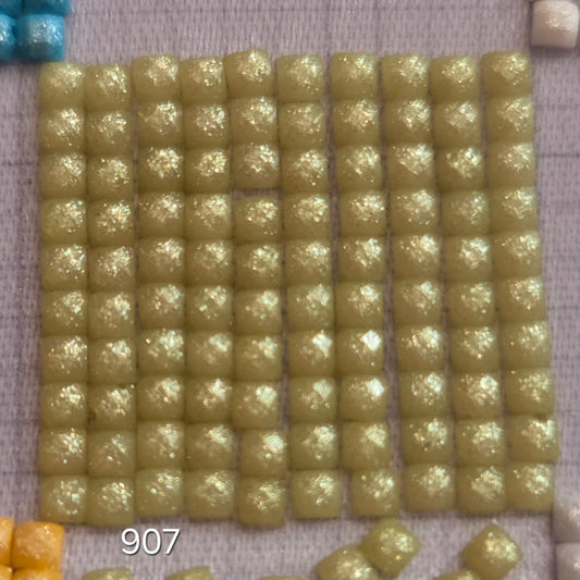 DMC 907 Square Fairy Dust Drills for diamond painting embellishment to add the bling to bland