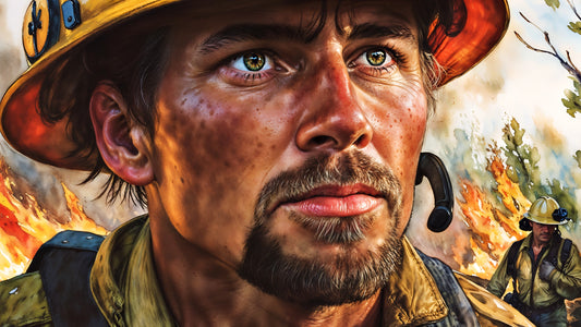 Fire Fighter's Oath, by WandererDee, an Exclusive Diamond Painting Kit from Diamond Art Emporium