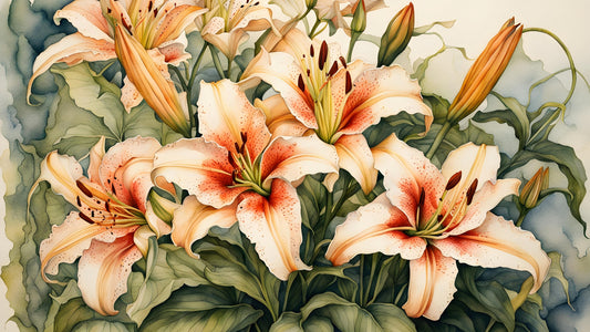 Floral 85, a large format Diamond Painting Kit available by special order, from Diamond Art Emporium.