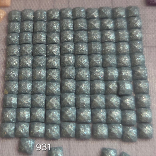 DMC 931 Square Fairy Dust Drills for diamond painting embellishment to add the bling to bland