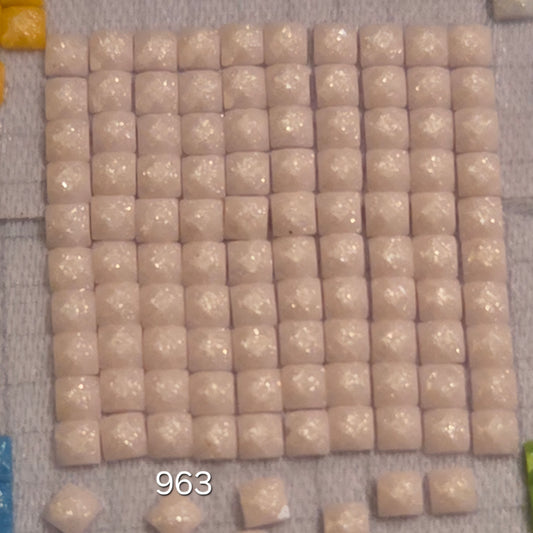 DMC 963 Square Fairy Dust Drills for diamond painting embellishment to add the bling to bland
