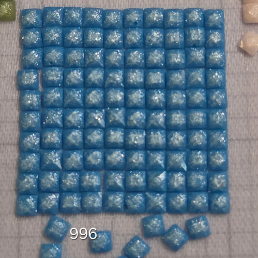 DMC 996 Square Fairy Dust Drills for diamond painting embellishment to add the bling to bland