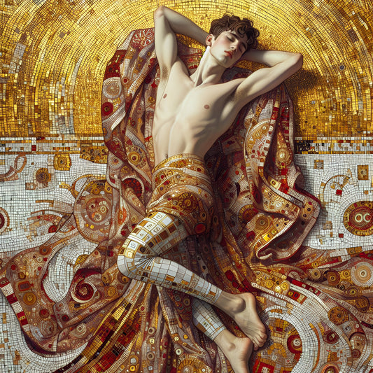 Art Boy 97,  square diamond painting kit, a classic style kit from Diamond Art Emporium