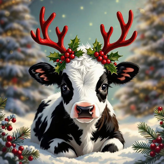 Black Holstein, by Alayne Rae Mullen available by special order, exclusively from Diamond Art Emporium