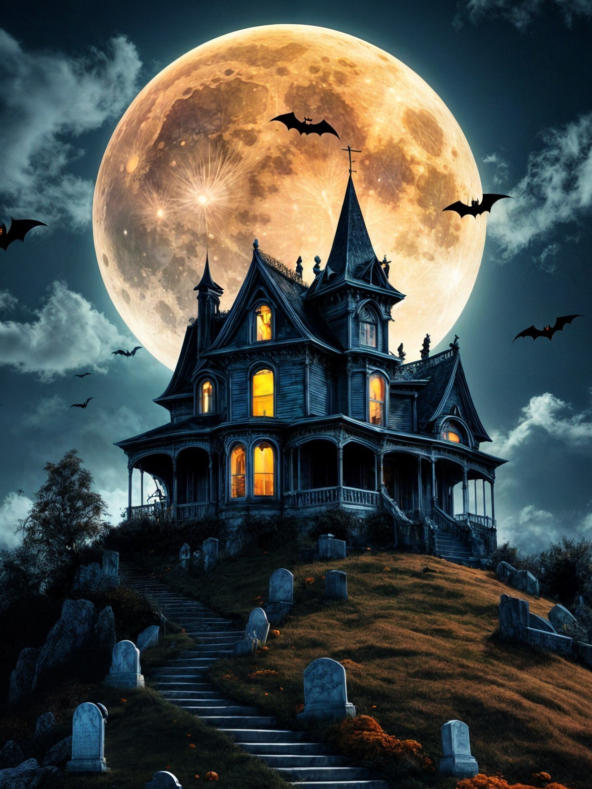 Beware | Halloween Diamond Painting Event Kit, 30x40cm