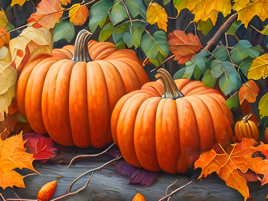 Pumpkin Time | Halloween Diamond Painting Event Kit, 40x30cm