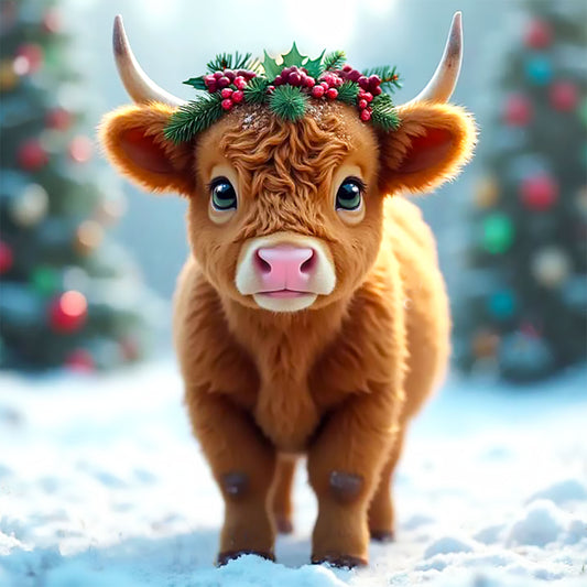 Baby Highland, by Alayne Rae Mullen available by special order, exclusively from Diamond Art Emporium