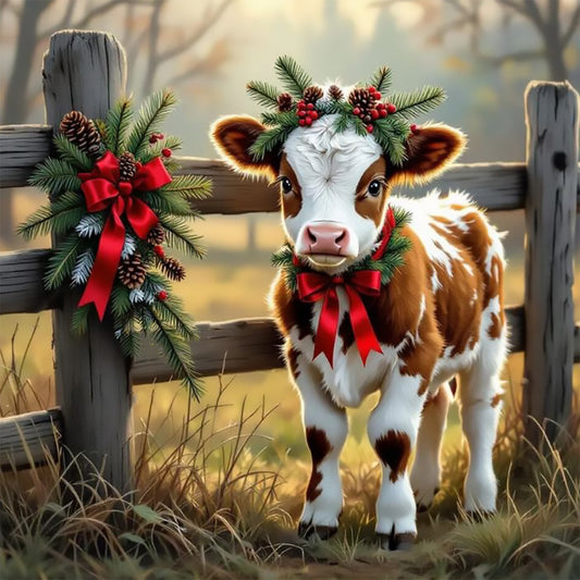 Red Holstein, by Alayne Rae Mullen available by special order, exclusively from Diamond Art Emporium