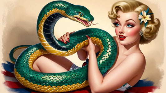 Snakes 18, a large format Diamond Painting Kit available by special order, an exclusive KSB original image for Diamond Art Emporium