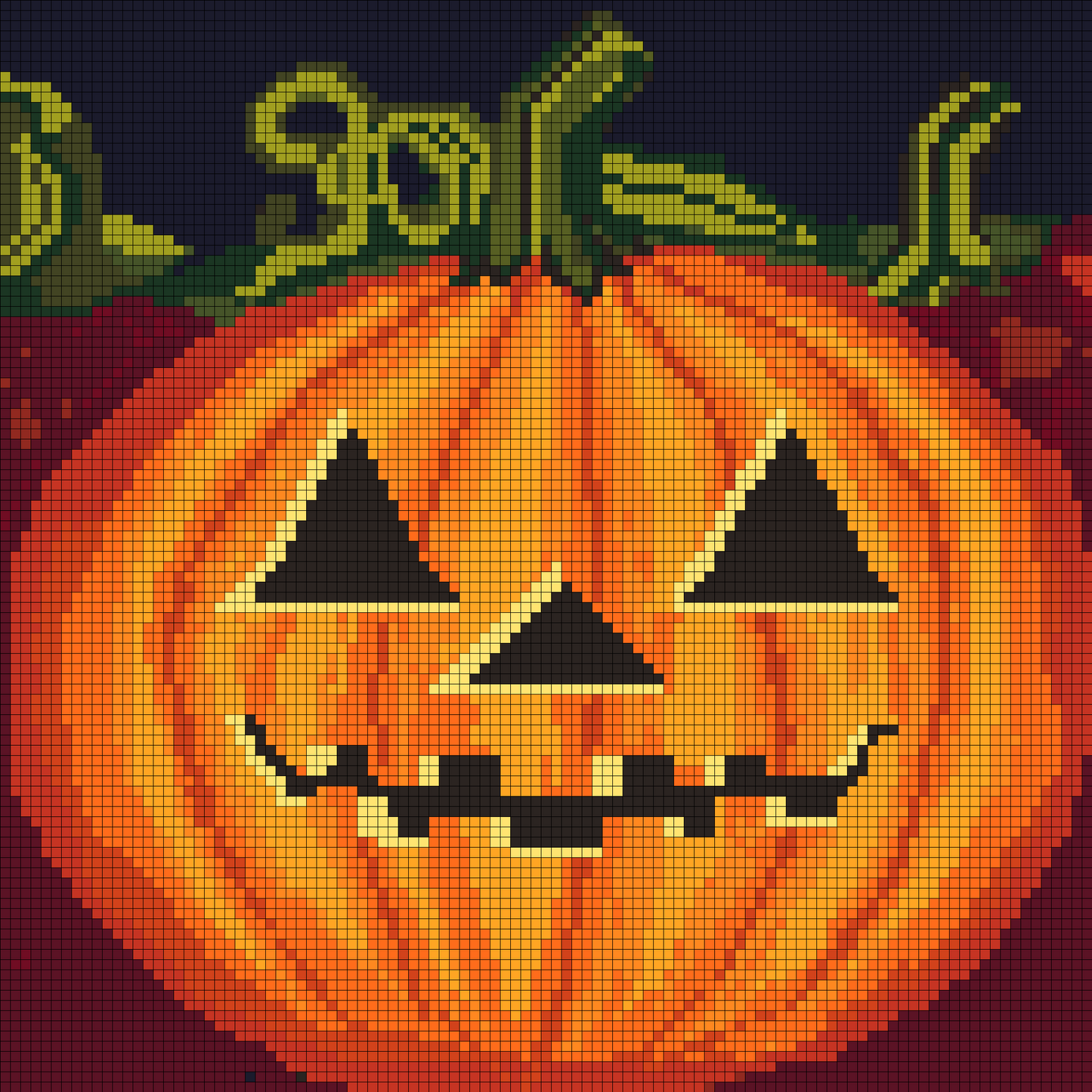 Just Jack, New Halloween Snax,30x30cm Round Diamond Painting Kit with Aurora Borealis Specials