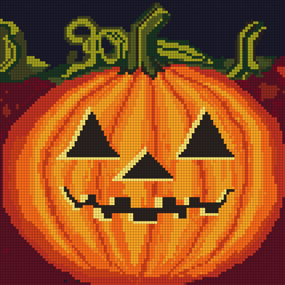 Just Jack, New Halloween Snax,30x30cm Round Diamond Painting Kit with Aurora Borealis Specials