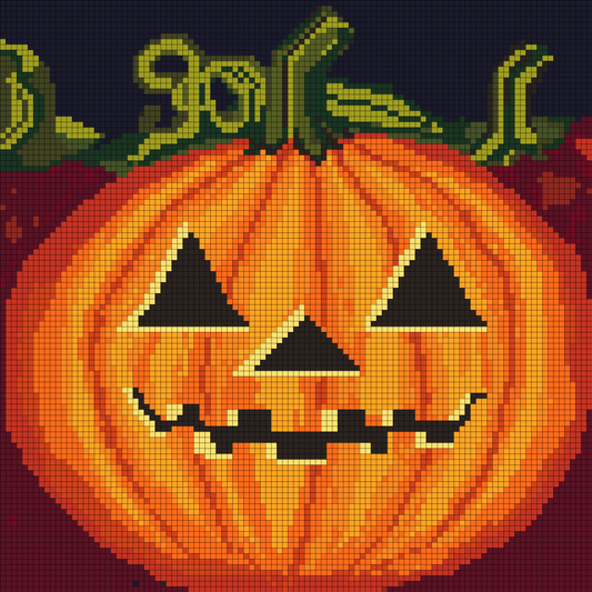 Just Jack, New Halloween Snax,30x30cm Round Diamond Painting Kit with Aurora Borealis Specials