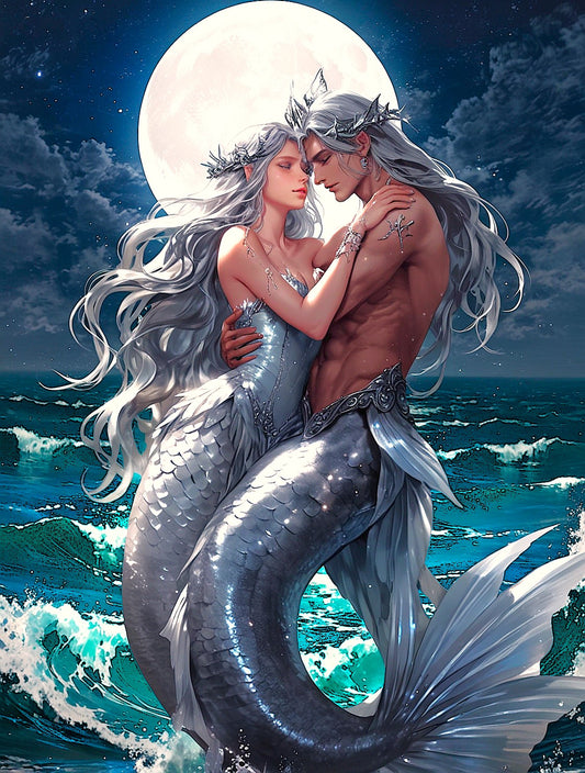 Mermaid Moon, by Kristin S Block, a Diamond Art Emporium Exclusive
