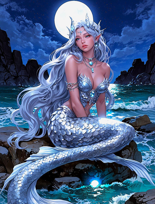 Mermaid Princess, by Kristin S Block, a Diamond Art Emporium Exclusive