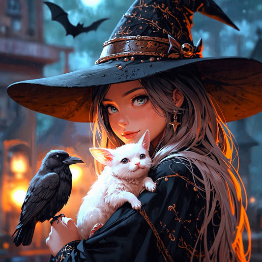 My Precious Pets, by Kristin S Block a diamond painting kit from the Which Witch Collection at The Emporium
