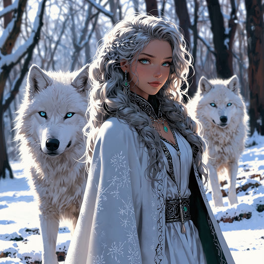 Snow Queen,  by Kristin S Block, an exclusive diamond painting kit from Diamond Art Emporium
