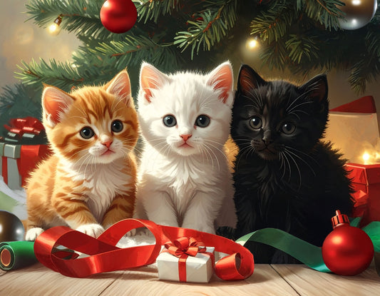 Triple the Cuteness, by Alayne Rae Mullen available by special order, exclusively from Diamond Art Emporium