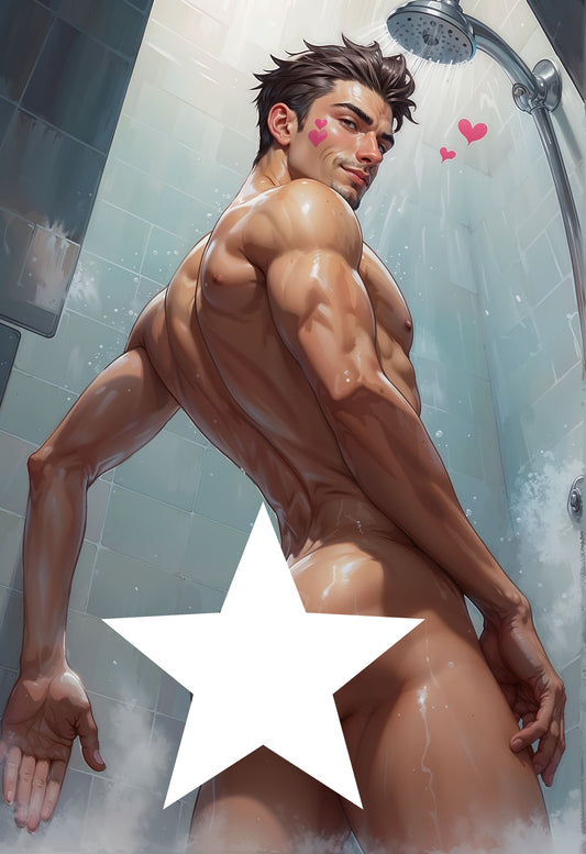 Twink's Shower, a large format Diamond Painting Kit available by special order, from Diamond Art Emporium