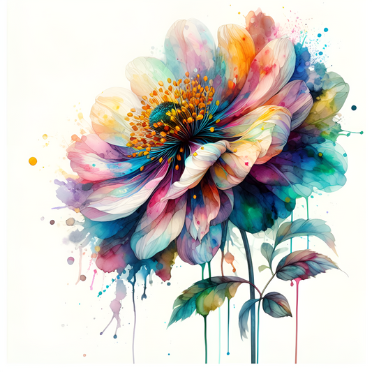 Flower 48, Restocked, a Large format diamond painting kit, Ready to Ship