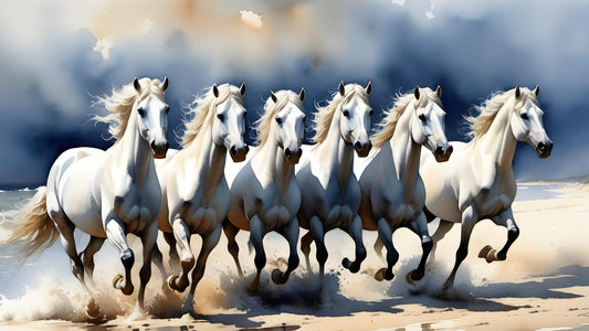 Horsepower, Mega Drill Challenge,130x75cm, Choose Resin Square or Acrylic Round Diamonds