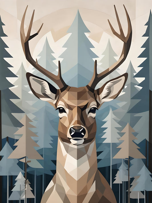 Oh Deer, a large format Diamond Painting Kit available by special order, a Diamond Art Emporium exclusive.