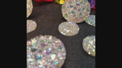 Cover Minder, Round, Simulated Rhinestone Surface  in 2 sizes