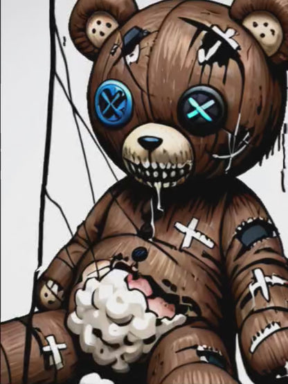 Poor Bear | Halloween Diamond Painting Event Kit, 30x40cm