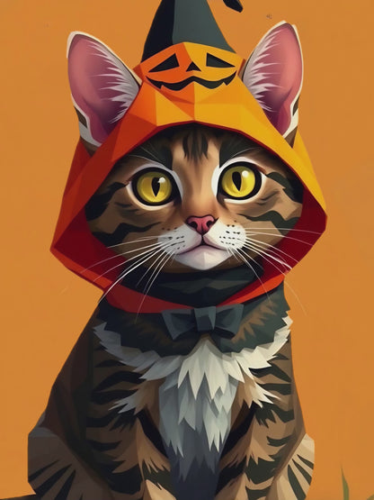Pumkitten | Halloween Diamond Painting Event Kit, 30x40cm