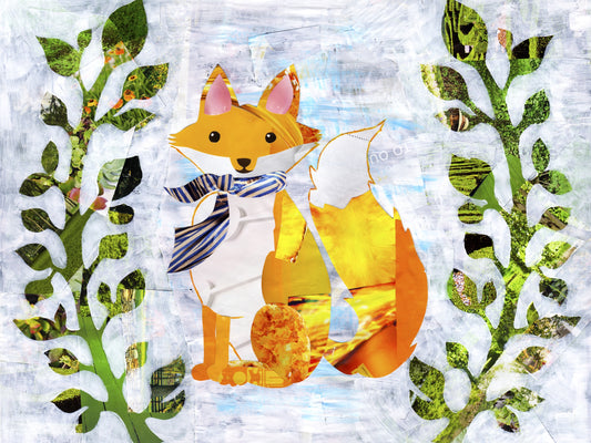Fox, Large Format Premium Diamond Painting Kit, Choose Resin Square or Acrylic Round Diamonds