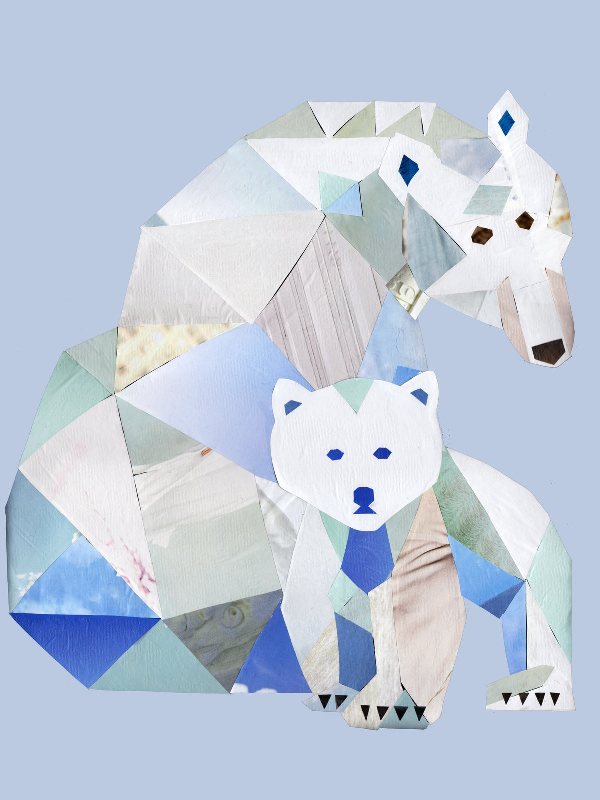 Polar Bears, Large Format Premium Diamond Painting Kit, Choose Resin Square or Acrylic Round Diamonds