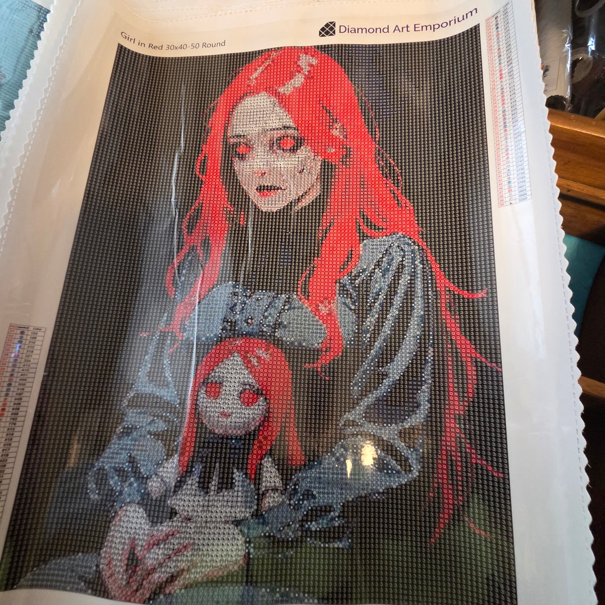 Girl in Red | Halloween Diamond Painting Event Kit, 30x40cm