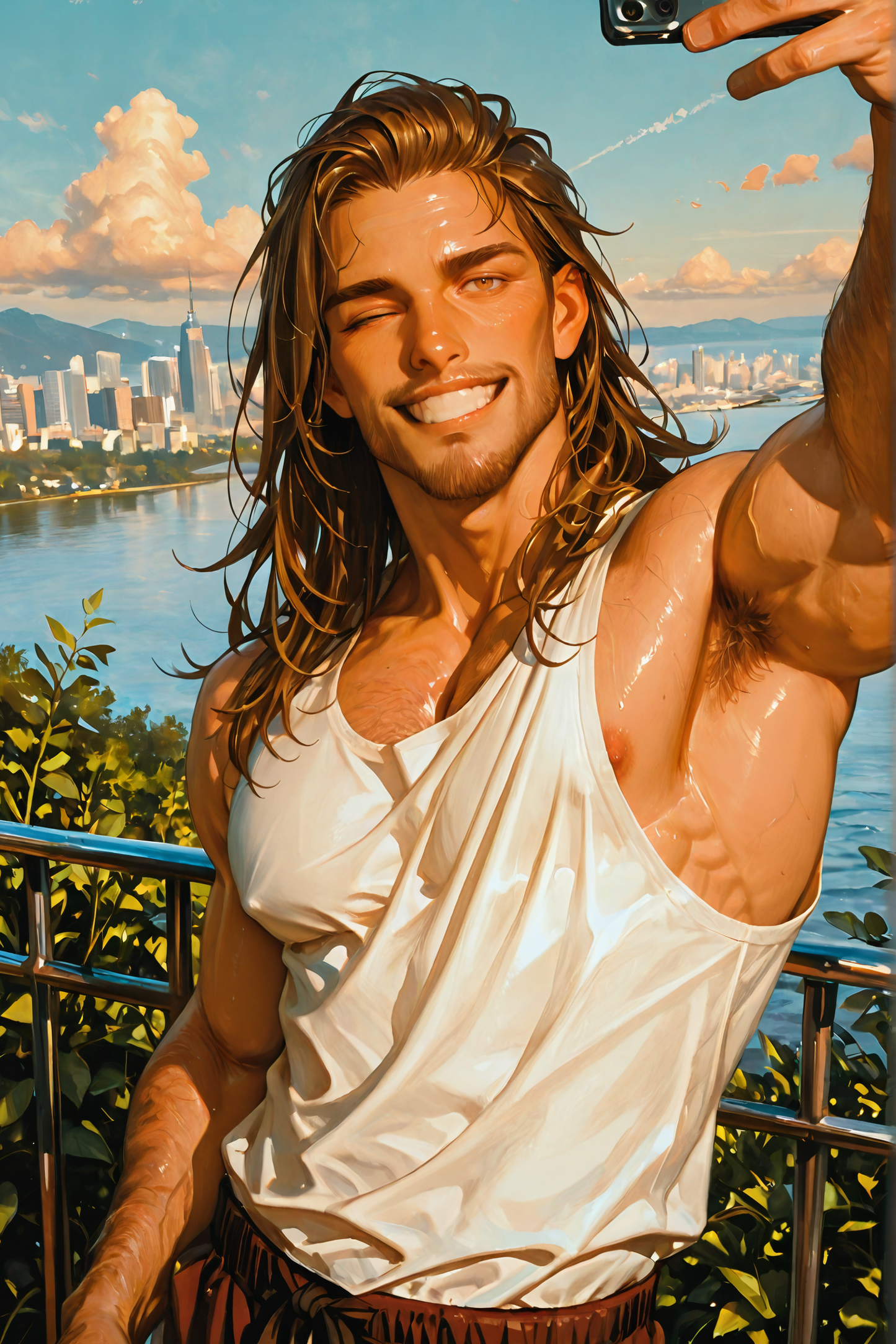 Selfie, An exclusive Eye Candy Image 40x60cm by Sunshine777 for Diamond Art Emporium