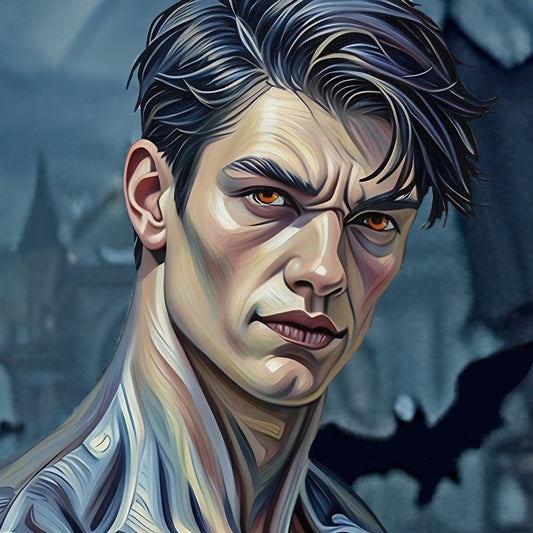 Serious Vampire | Halloween Diamond Painting Event Kit, 40x40cm